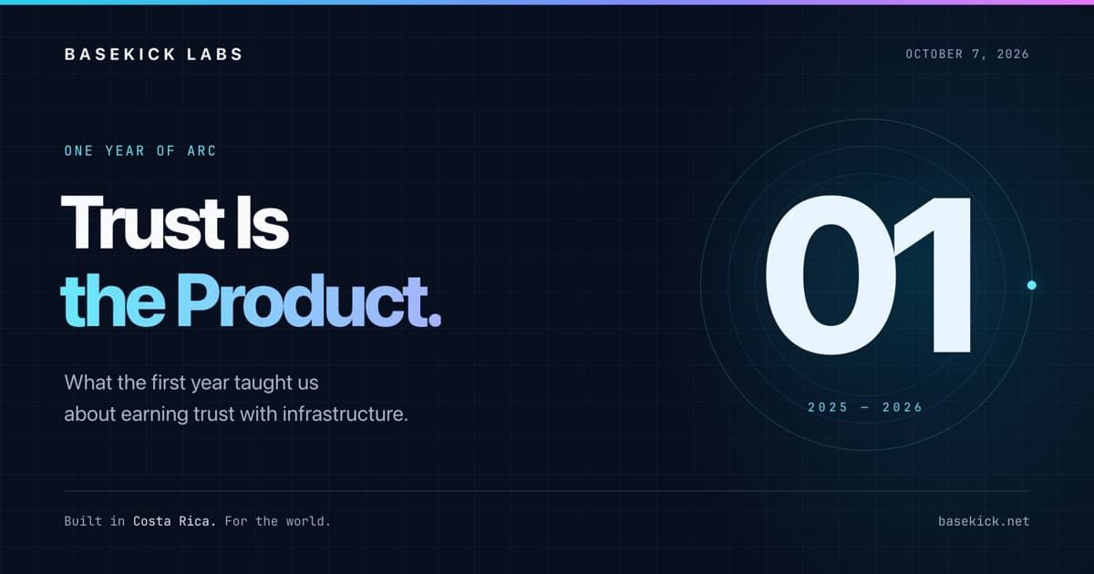 One Year of Arc: Trust Is the Product