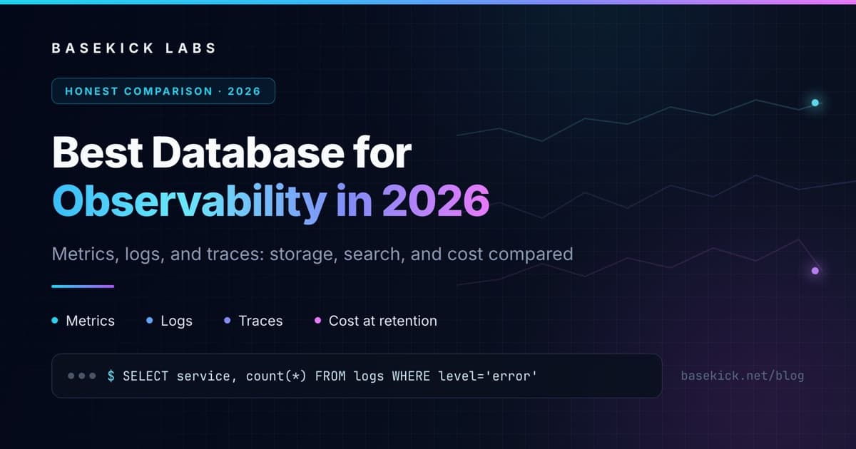 Best Database for Observability in 2026
