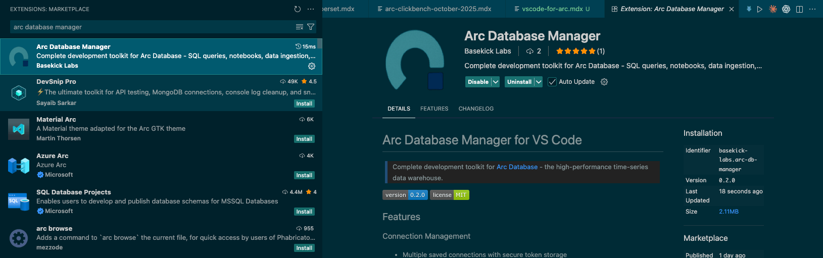 vscode-arc-extension